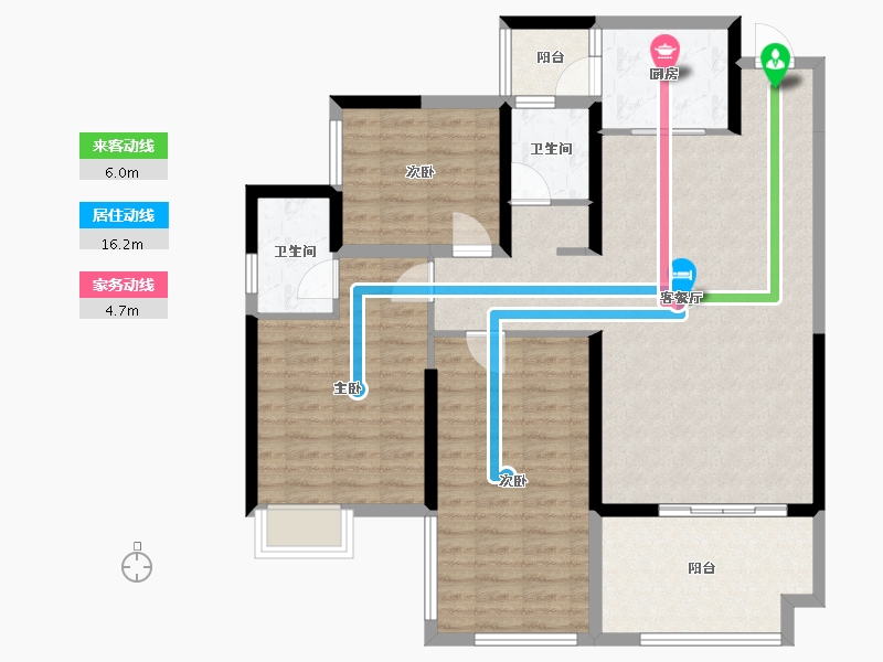 广西壮族自治区-桂林市-府悦世家-120.00-户型库-动静线