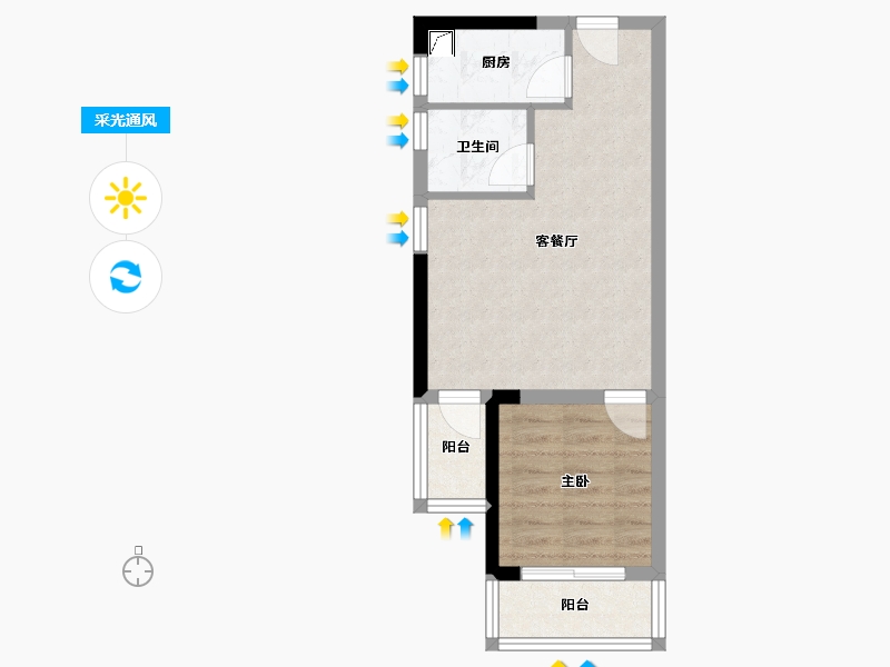 广东省-深圳市-科裕新村-108.00-户型库-采光通风