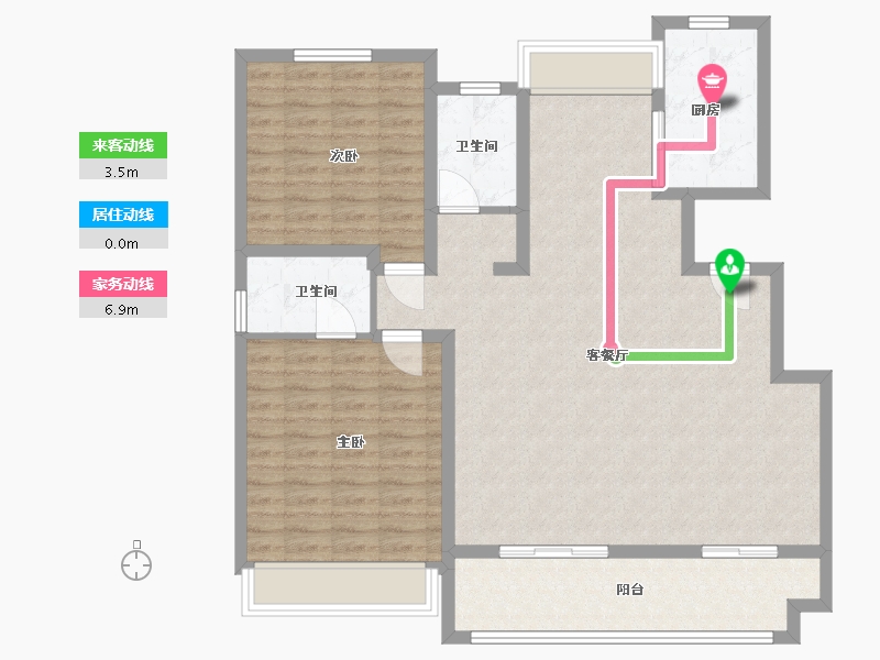 江苏省-宿迁市-新城荷畔-110.00-户型库-动静线