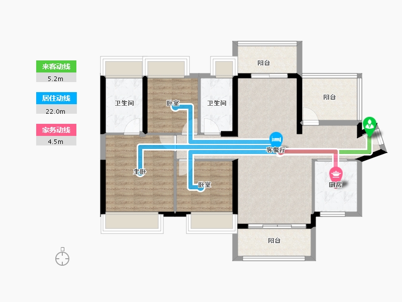 广东省-惠州市-佳兆业东江新城-92.26-户型库-动静线