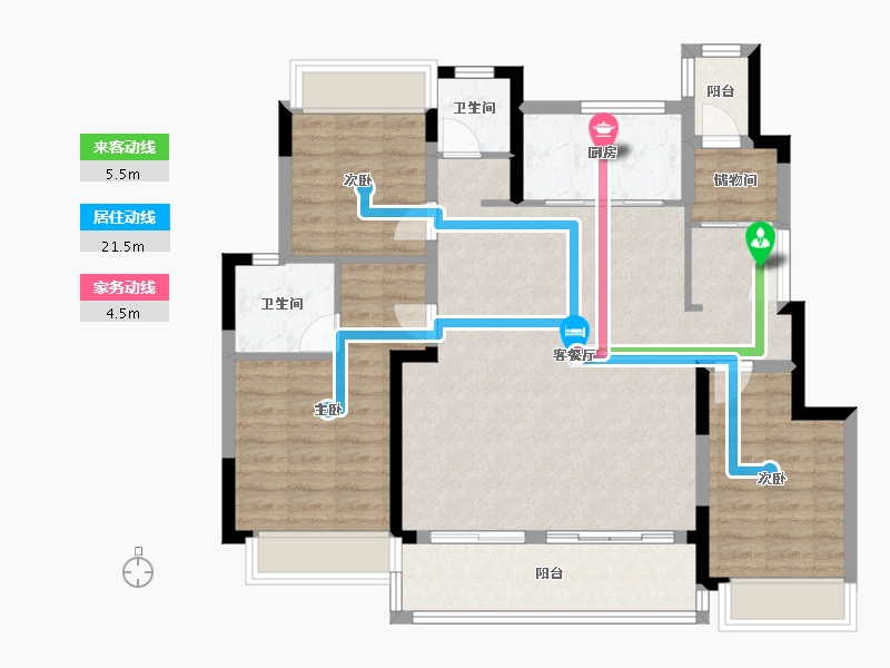 四川省-成都市-领地悦府-103.21-户型库-动静线