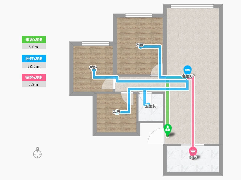 四川省-成都市-汉嘉国际社区-67.08-户型库-动静线