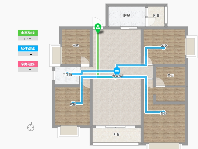 四川省-成都市-汇景新城-109.02-户型库-动静线