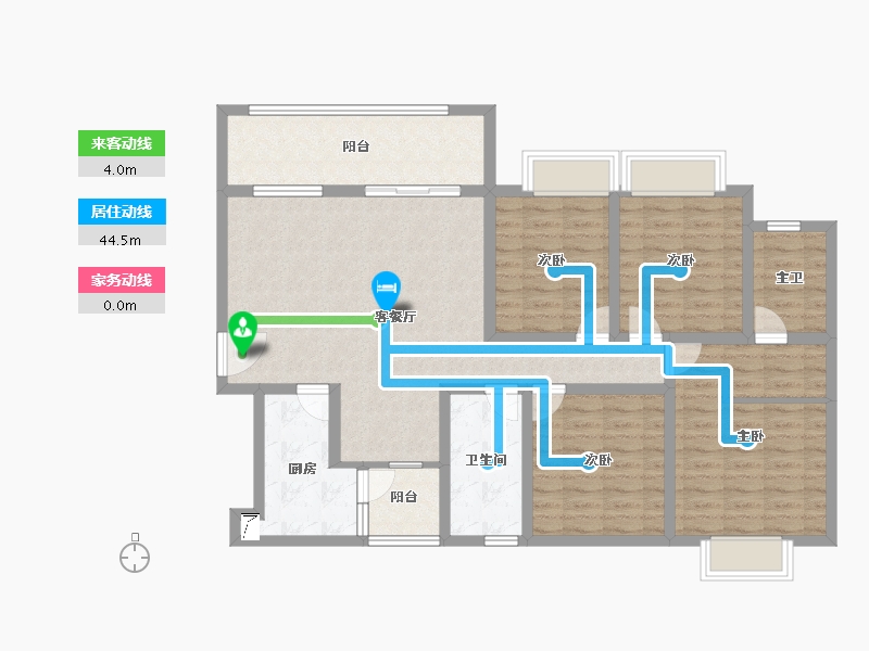 四川省-成都市-汇景新城-113.41-户型库-动静线