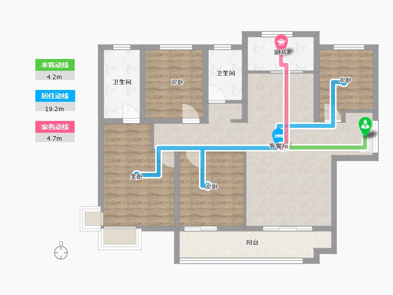 陕西省-西安市-御锦城16期-115.00-户型库-动静线