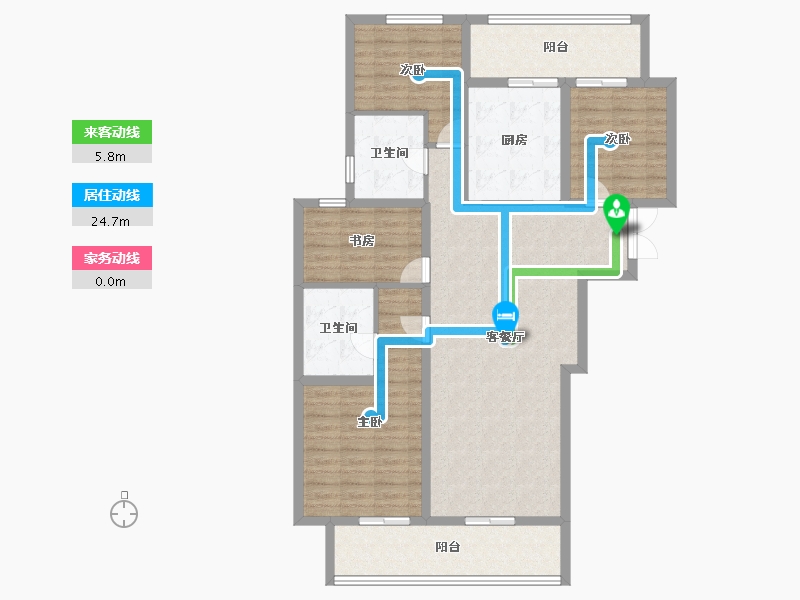 云南省-昆明市-俊发俊尚峰-113.60-户型库-动静线