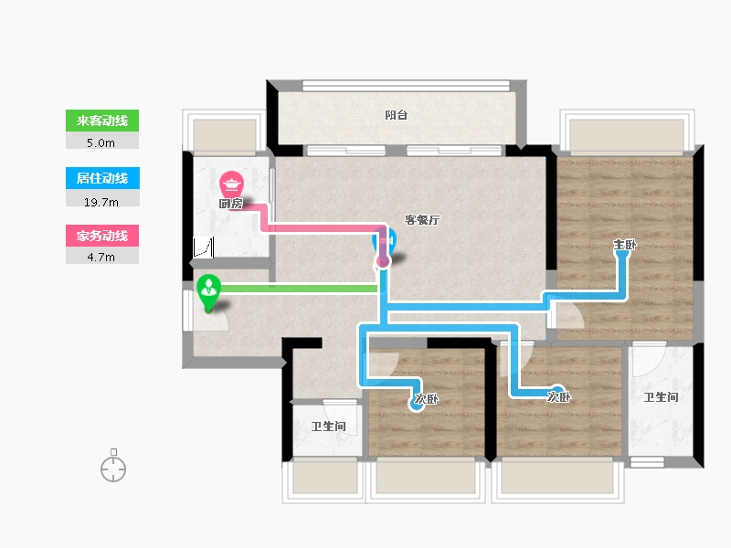 贵州省-贵阳市-贵阳电建云岩赋-79.06-户型库-动静线