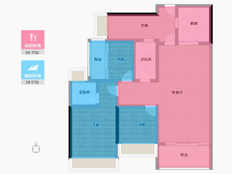 四川省-成都市-唐人街相府花园-93.01-户型库-动静分区