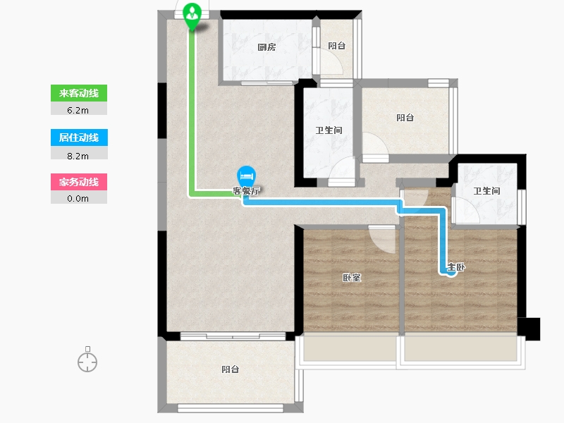 广东省-惠州市-联运尚景雅园-82.87-户型库-动静线