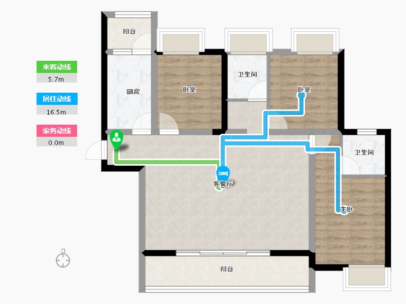 四川省-成都市-盛鼎阳光-89.49-户型库-动静线