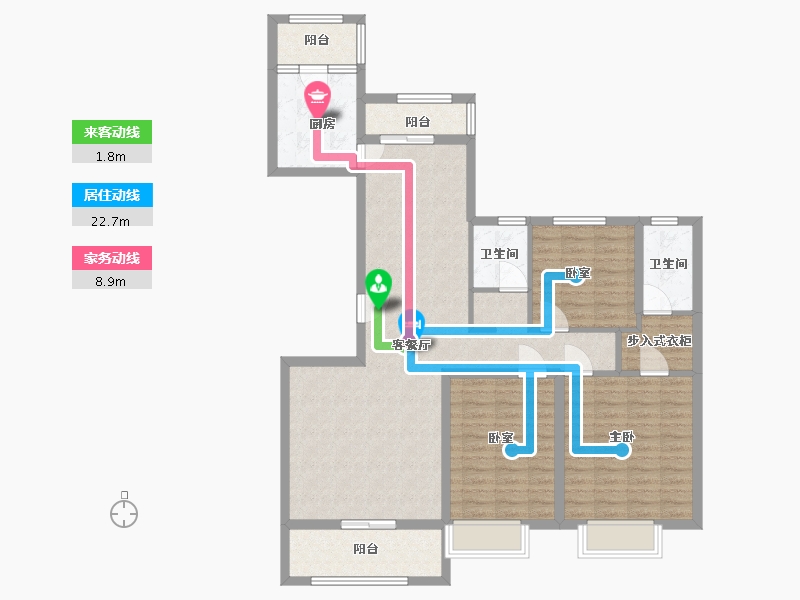 河南省-信阳市-泰岩·锦江城-111.00-户型库-动静线