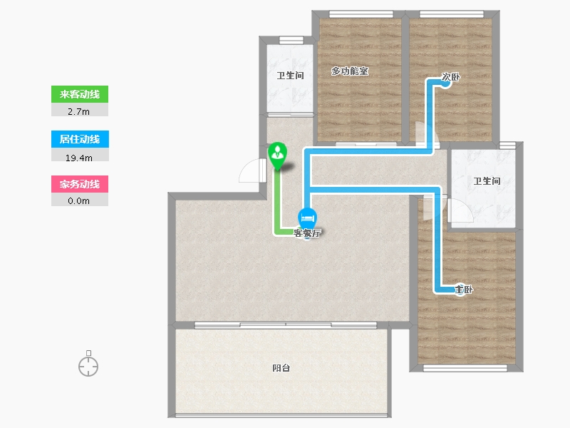 海南省-三亚市-北京城建海云湾-111.41-户型库-动静线