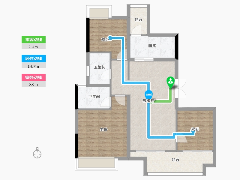 四川省-成都市-东原中业印江洲-87.31-户型库-动静线