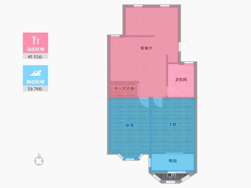 江苏省-无锡市-盛岸花园-98.00-户型库-动静分区