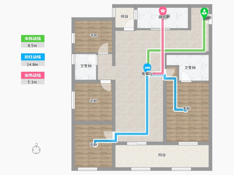 云南省-昆明市-俊发城-112.94-户型库-动静线