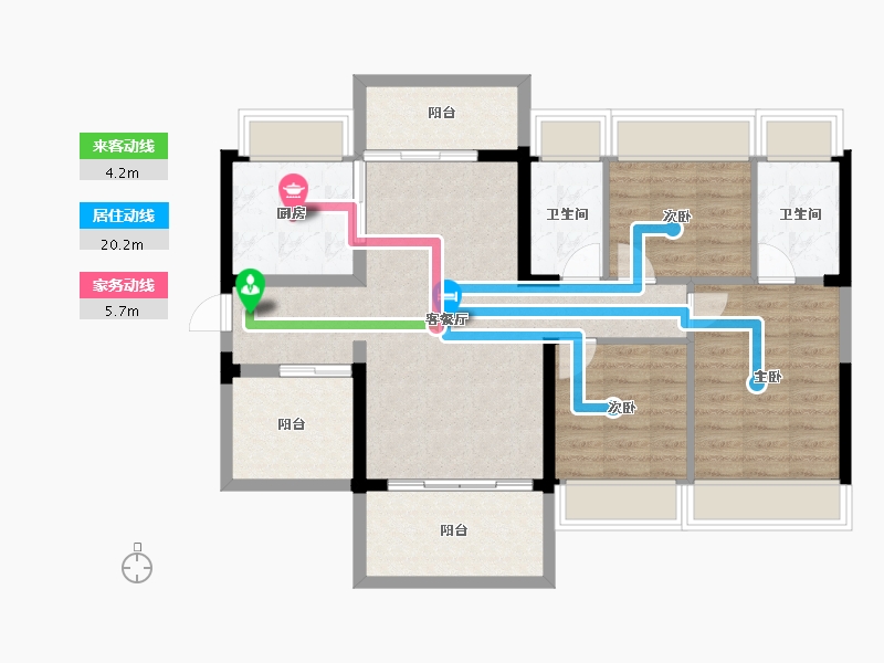 广东省-惠州市-方圆天俊-92.00-户型库-动静线