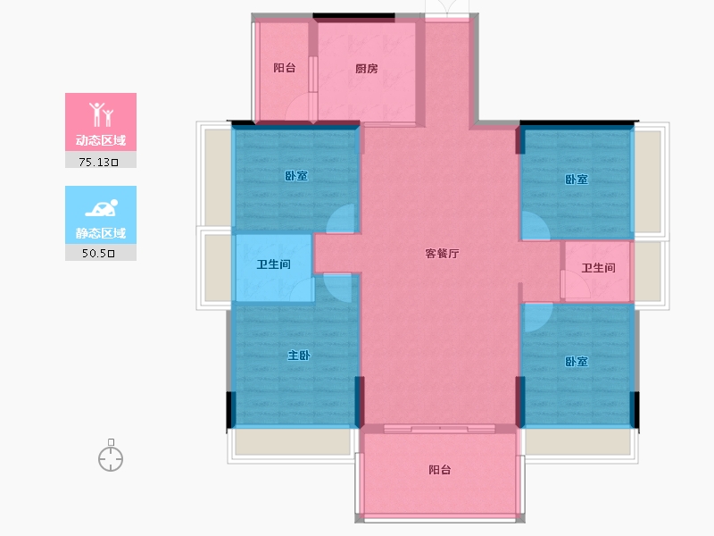 广东省-惠州市-金碧湾花园-114.18-户型库-动静分区