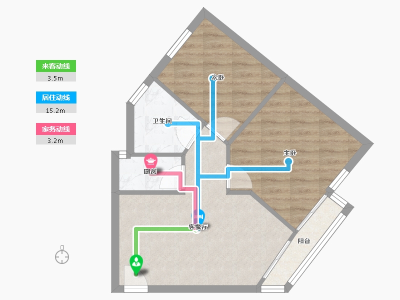 广东省-深圳市-丽湖花园-51.00-户型库-动静线