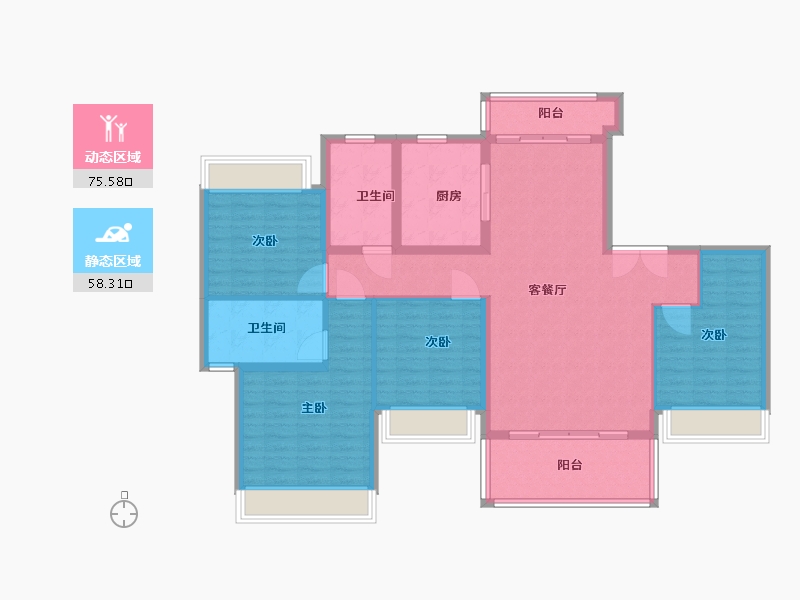 河南省-郑州市-融园-121.00-户型库-动静分区