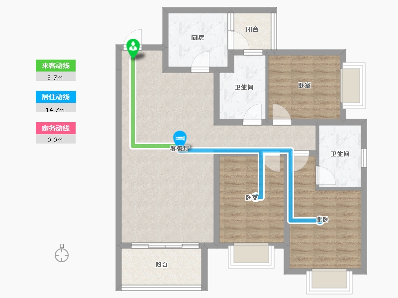 四川省-成都市-太阳公元-91.85-户型库-动静线