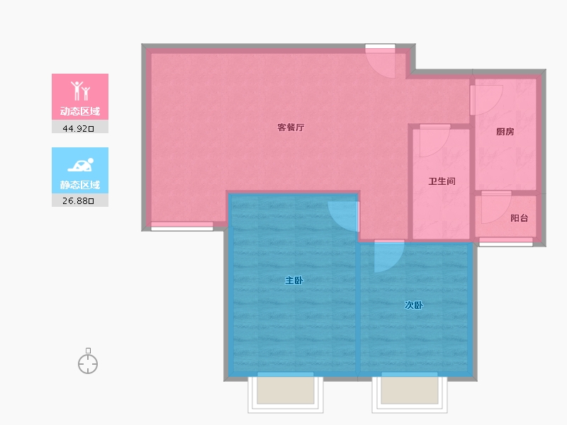 天津-天津市-德悦里-69.00-户型库-动静分区