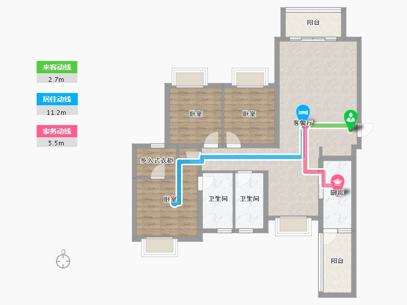 四川省-成都市-太阳公元-100.82-户型库-动静线