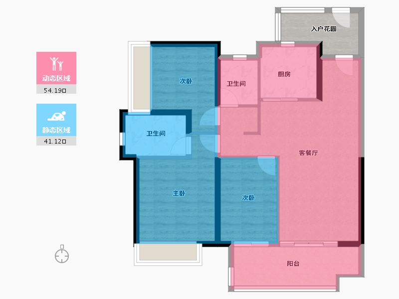 海南省-三亚市-保利崖州湾-91.15-户型库-动静分区