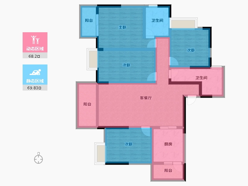 四川省-成都市-成金金语湾-121.21-户型库-动静分区