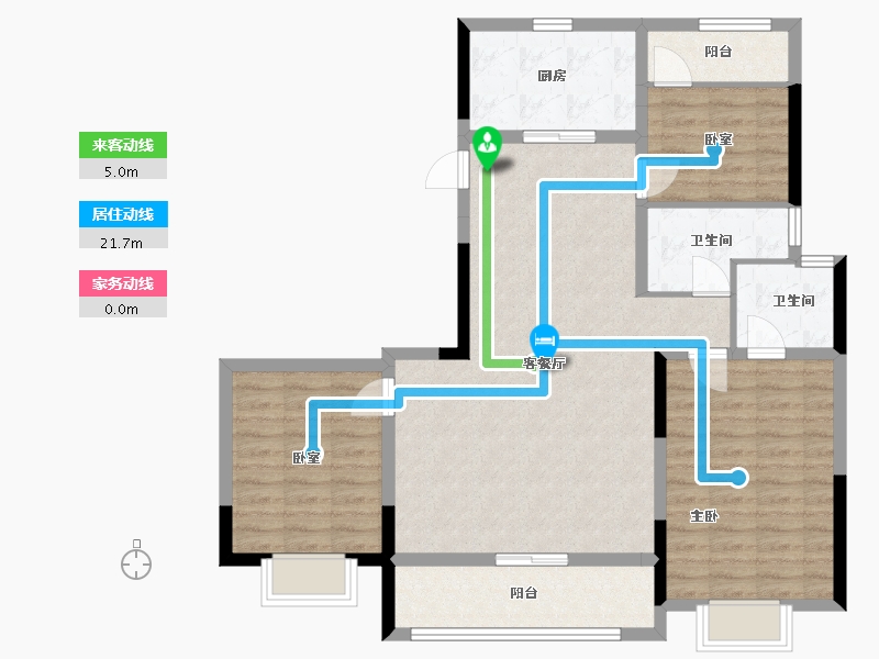 浙江省-绍兴市-湖心湾-101.19-户型库-动静线