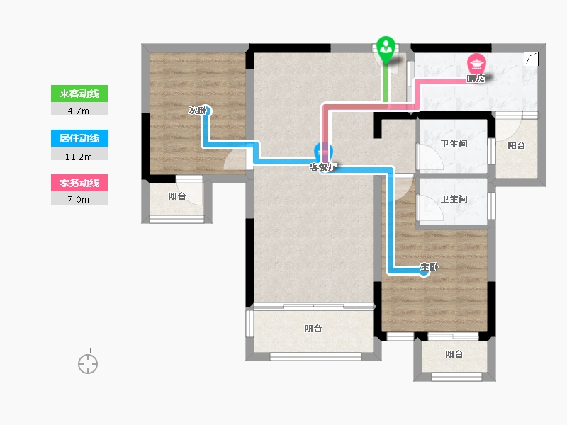 四川省-成都市-成金金语湾-77.18-户型库-动静线