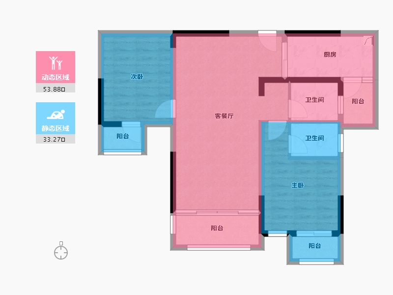 四川省-成都市-成金金语湾-77.18-户型库-动静分区