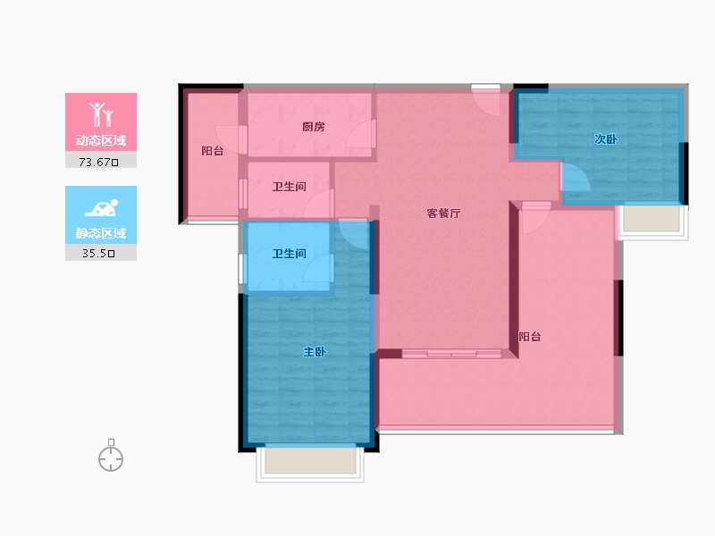 海南省-陵水黎族自治县-雅居乐清水湾-98.06-户型库-动静分区