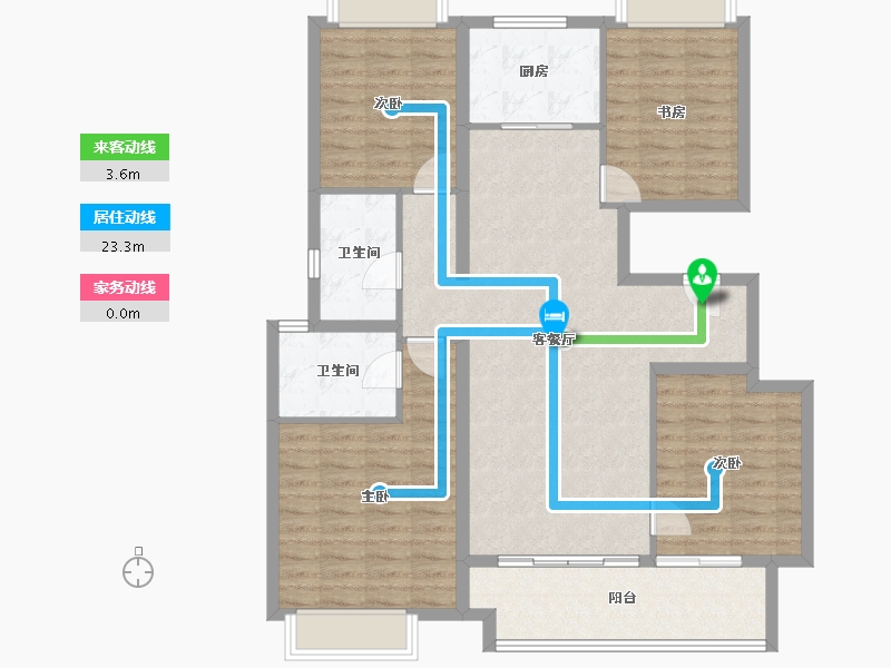 海南省-陵水黎族自治县-雅居乐清水湾-112.76-户型库-动静线