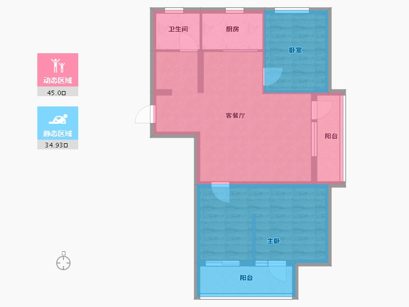 山东省-烟台市-磁山温泉小镇-71.28-户型库-动静分区