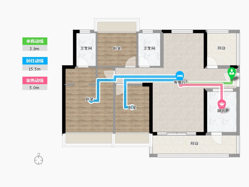 广东省-惠州市-龙光城-93.21-户型库-动静线