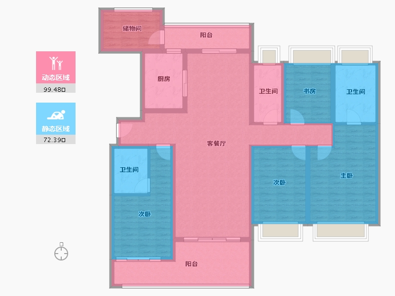 海南省-陵水黎族自治县-雅居乐清水湾-154.15-户型库-动静分区