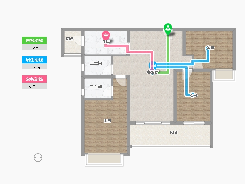 海南省-陵水黎族自治县-雅居乐清水湾-99.25-户型库-动静线