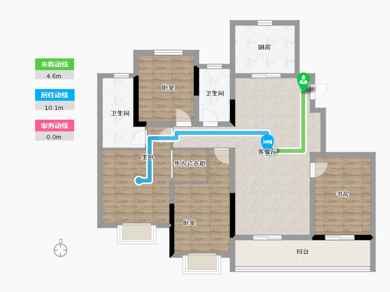 浙江省-绍兴市-湖心湾-116.01-户型库-动静线