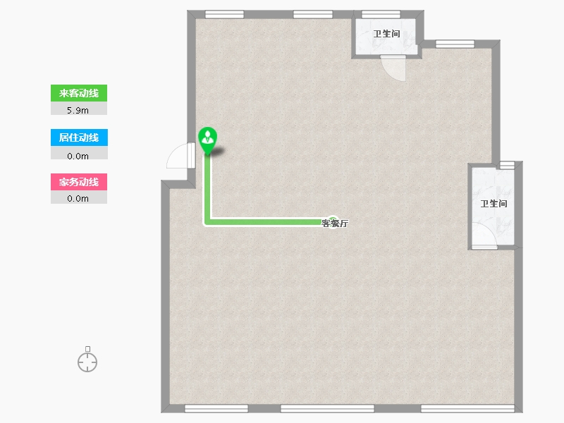 浙江省-嘉兴市-翡翠-120.00-户型库-动静线