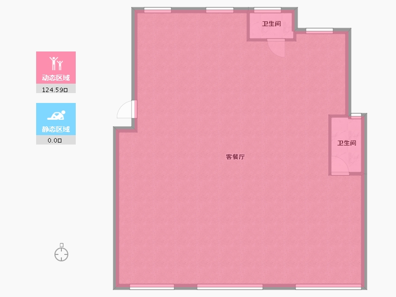 浙江省-嘉兴市-翡翠-120.00-户型库-动静分区