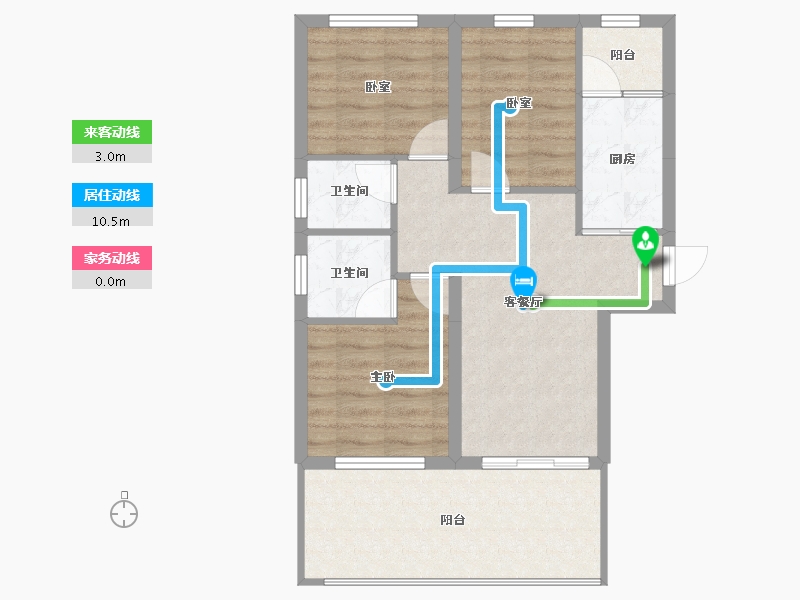 重庆-重庆市-山语涧康养旅游小镇-68.54-户型库-动静线