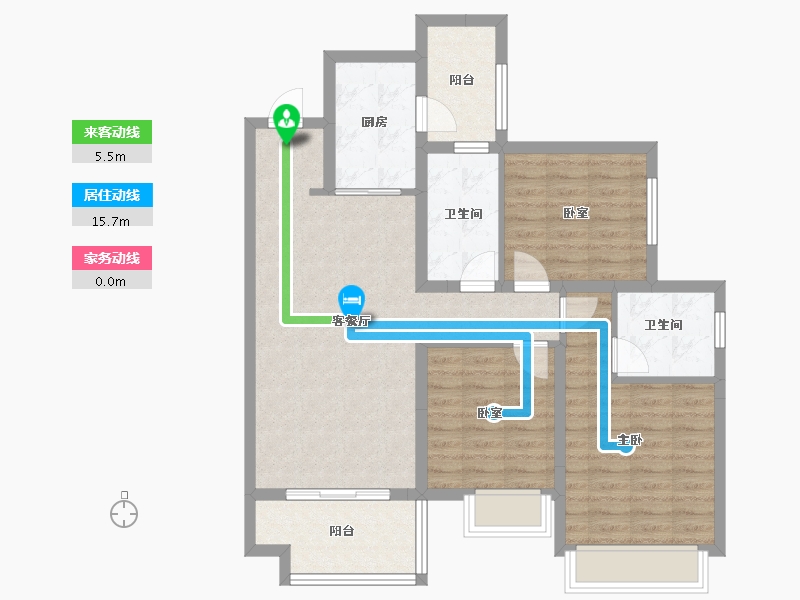 四川省-成都市-华润置地理想之城-90.39-户型库-动静线