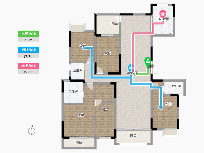 四川省-成都市-成金金语湾-177.73-户型库-动静线