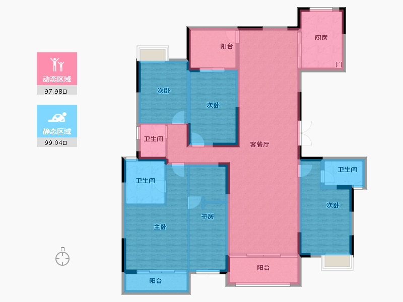 四川省-成都市-成金金语湾-177.73-户型库-动静分区