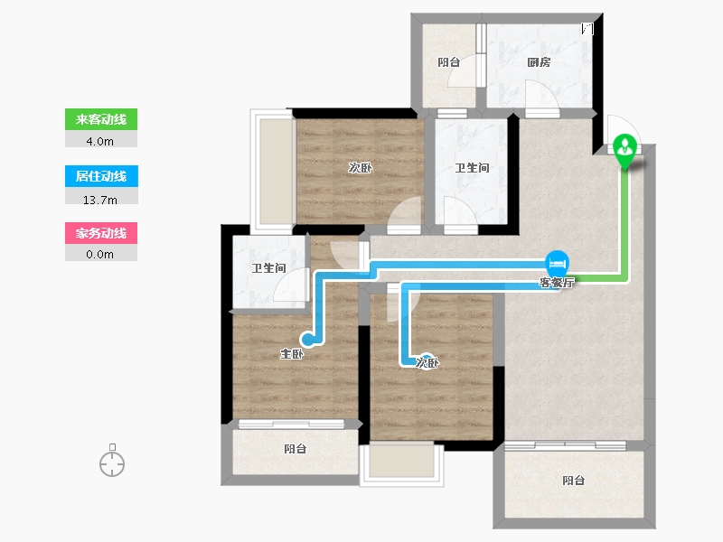 四川省-成都市-锦江阁-77.35-户型库-动静线