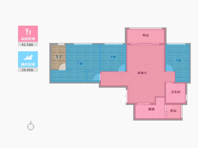 四川省-成都市-双楠悦天地-95.51-户型库-动静分区