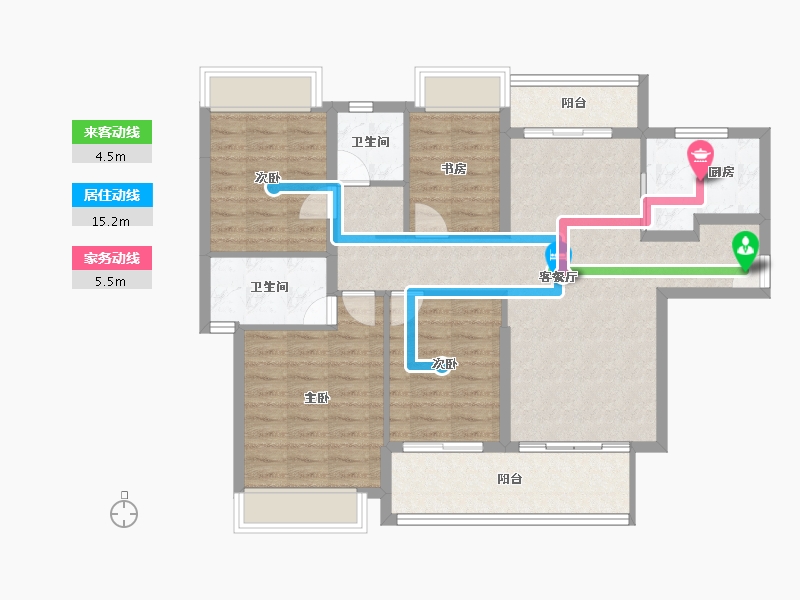 海南省-陵水黎族自治县-雅居乐清水湾-98.93-户型库-动静线