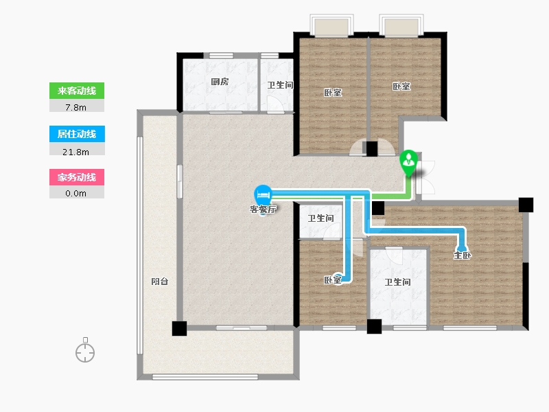 云南省-昆明市-碧桂园北城映象大观-192.00-户型库-动静线