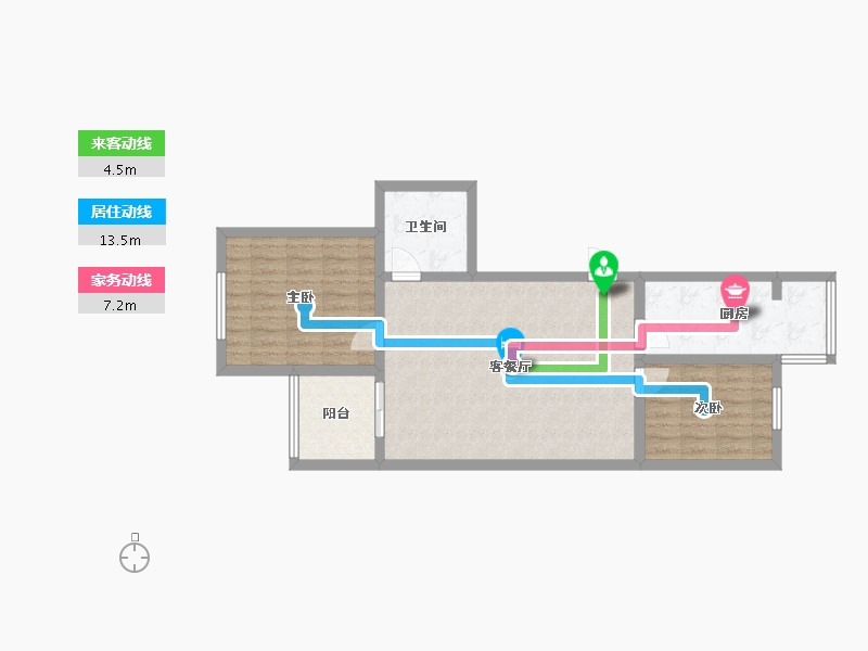 河北省-廊坊市-新华嘉园-77.00-户型库-动静线