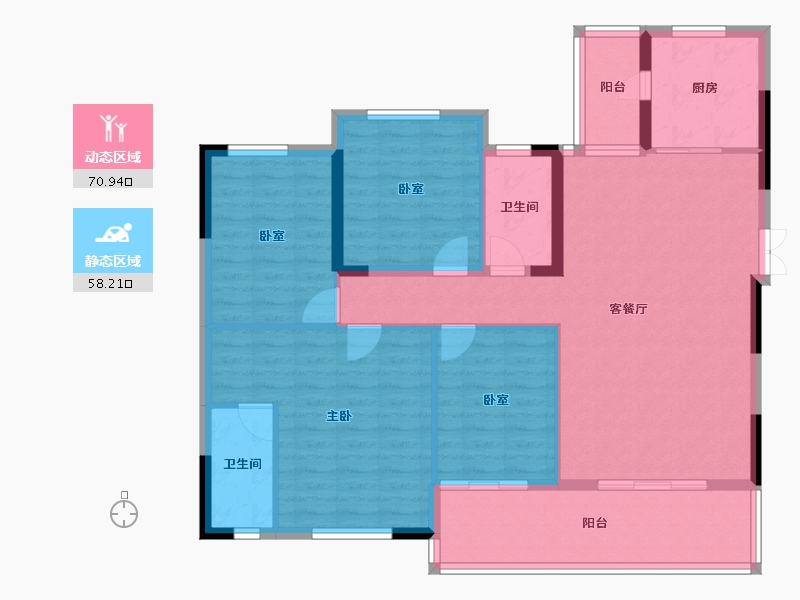 四川省-成都市-邦泰宽语-117.12-户型库-动静分区